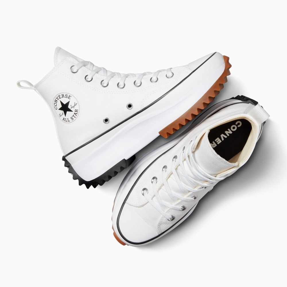 Converse White Run Star Hike Platform
